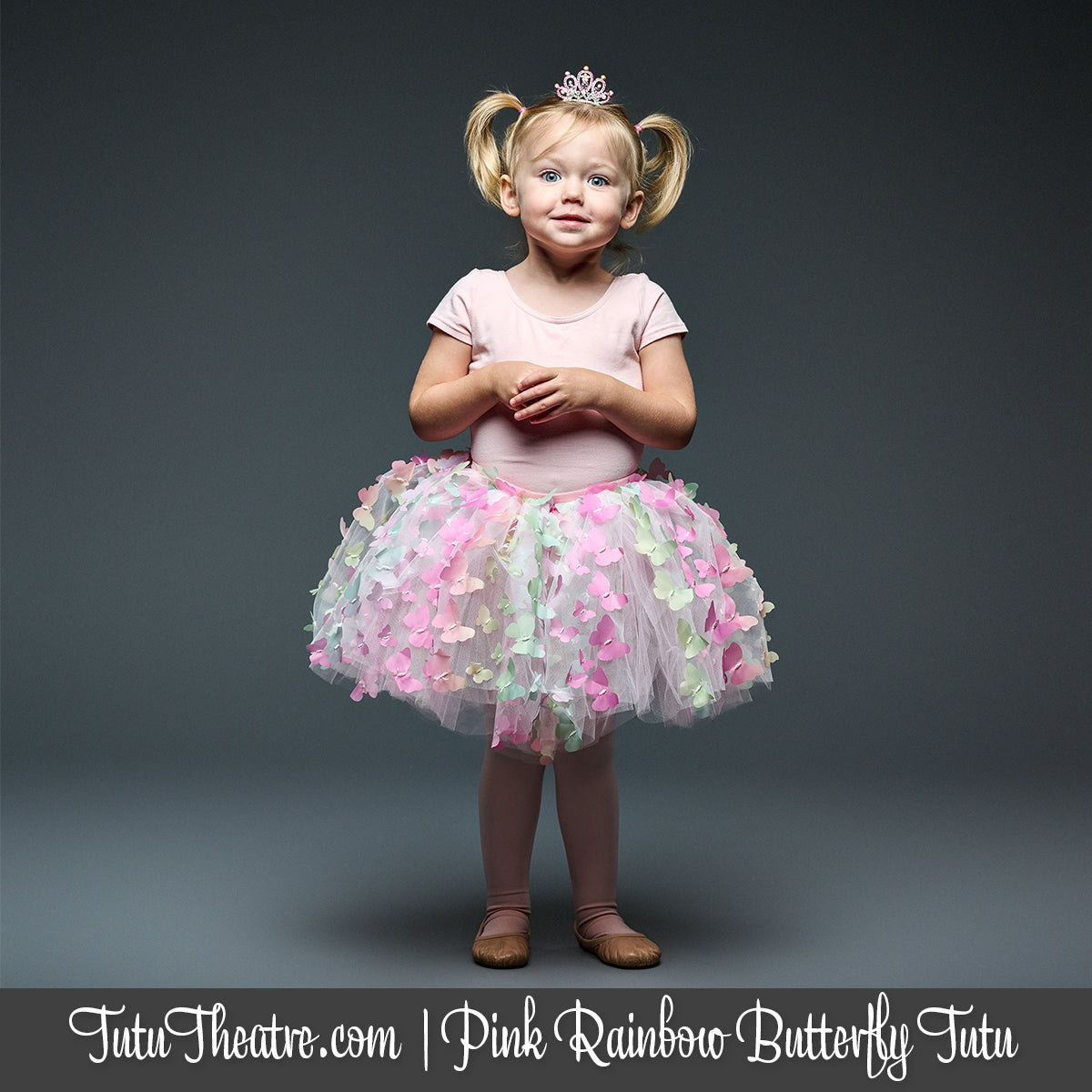 Pink Rainbow Butterfly Children's Tutu