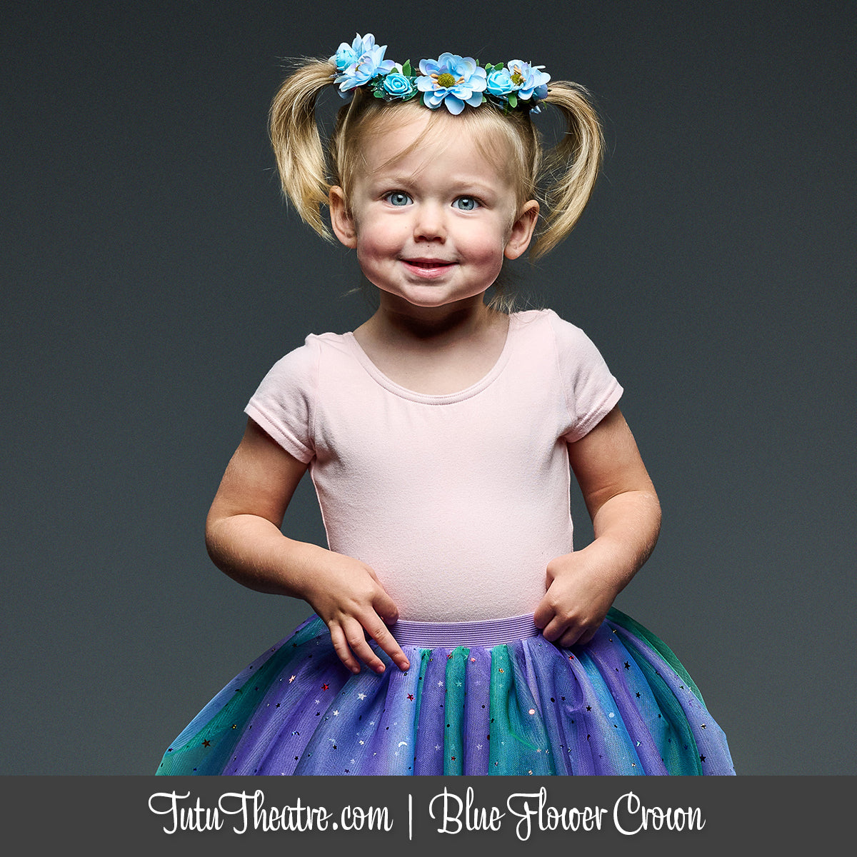 Blue Flower Crown