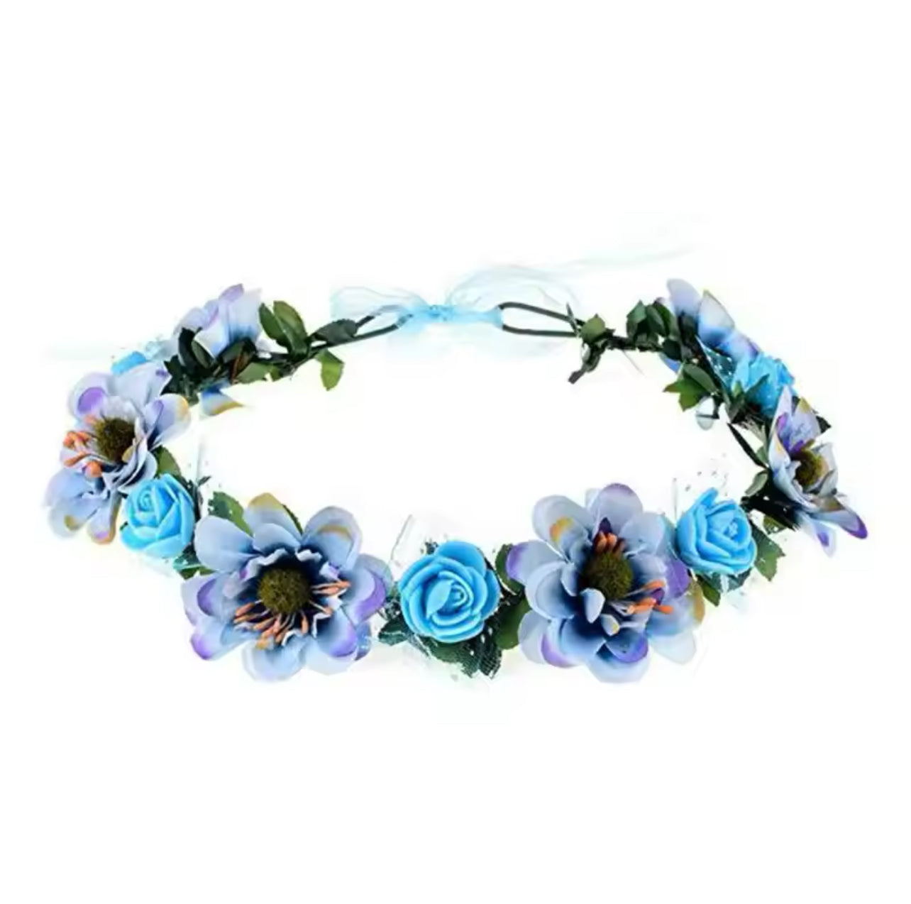 Blue Flower Crown
