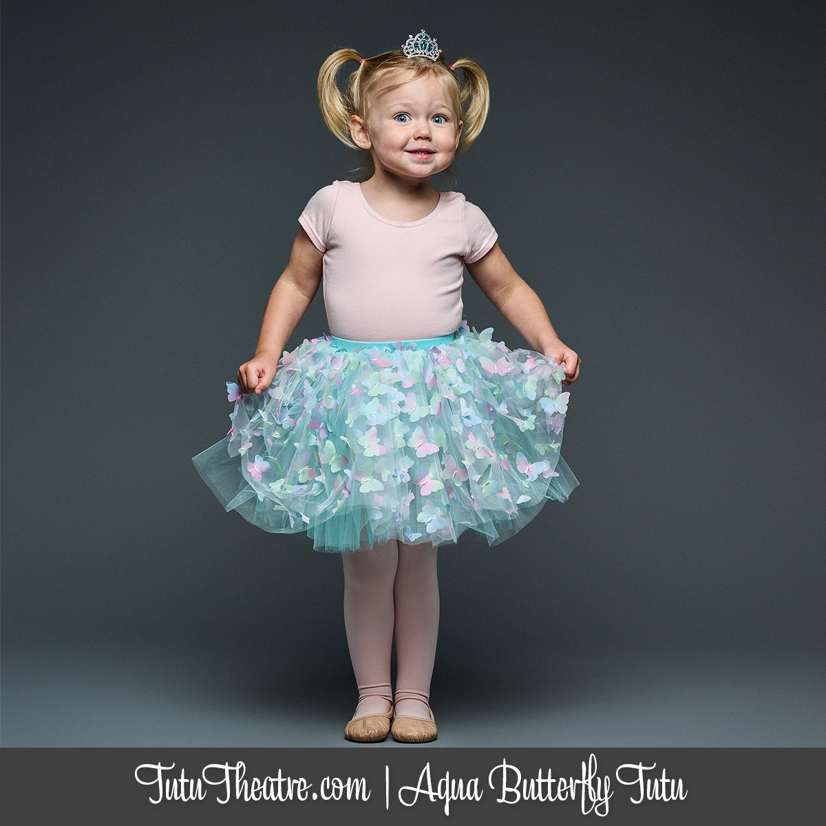 Aqua Butterfly Children's Tutu