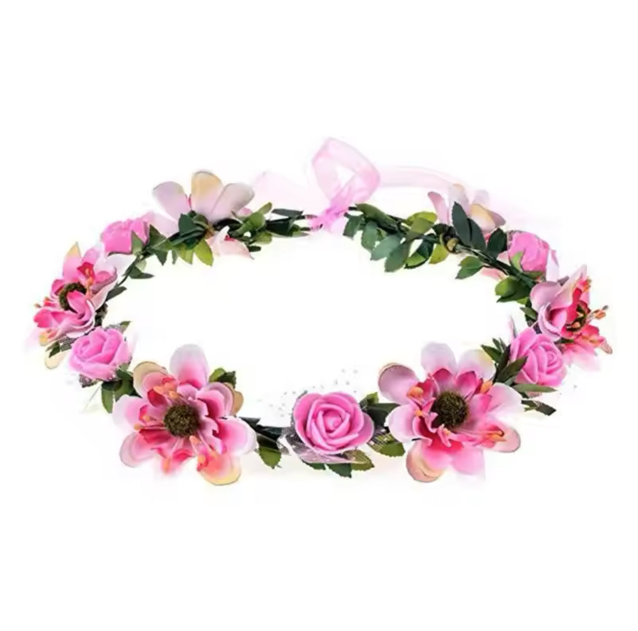 Pink Flower Crown