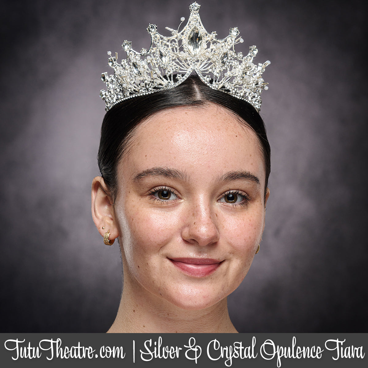 Silver and Crystal Opulence Tiara