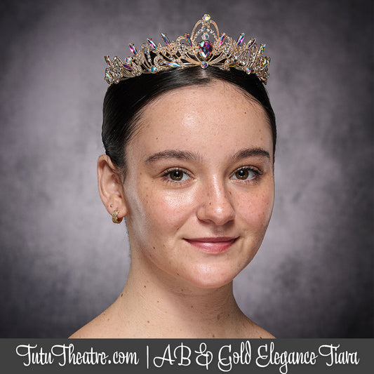 AB and Gold Elegance Tiara