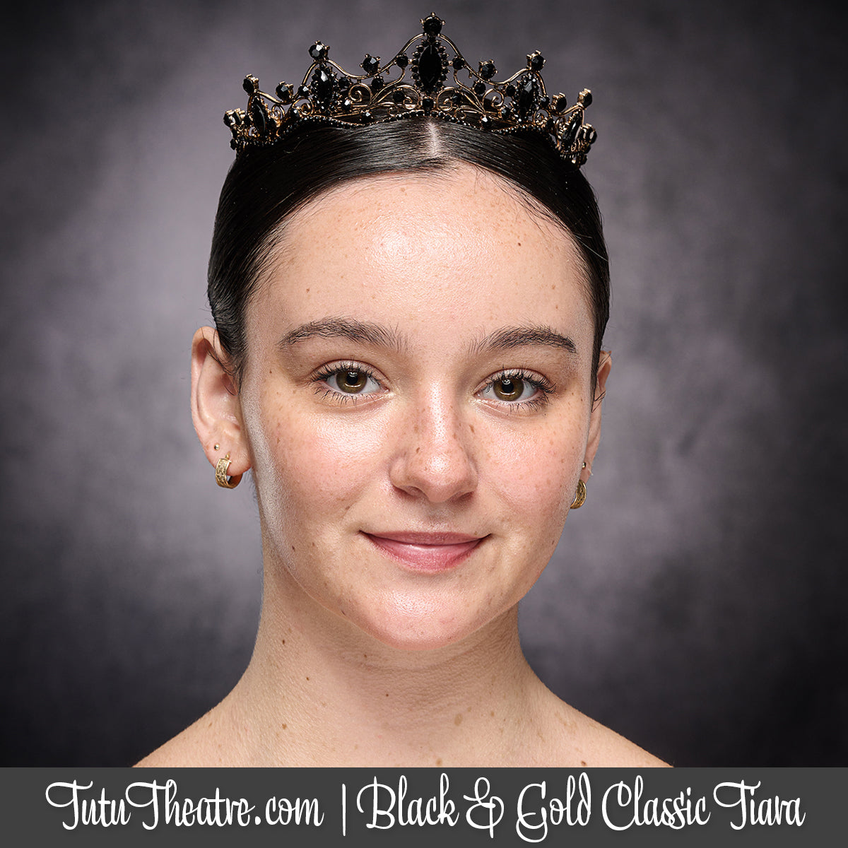 Black and Gold Classic Tiara