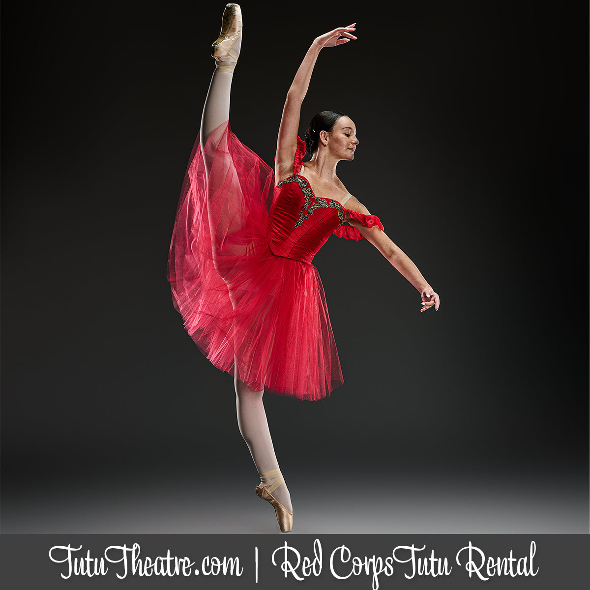 Red Corps de Ballet Tutu Rental