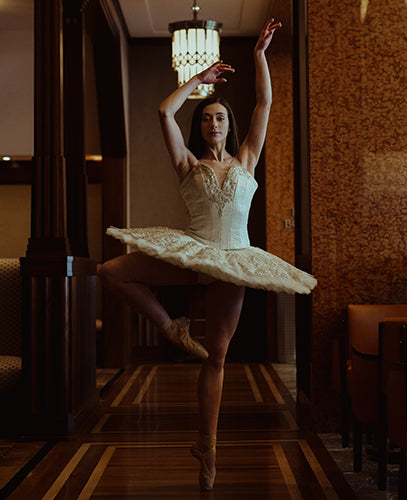 Custom-Made Ivory Gold Paquita Tutu