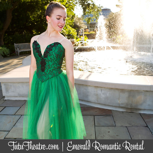 Emerald Romantic Tutu Rental