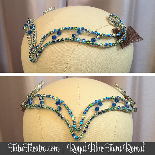 Royal Blue Faerie Tiara Rental
