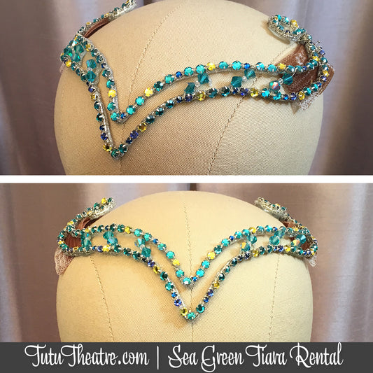 Sea Green Faerie Tiara Rental