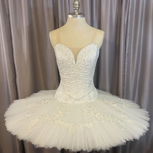 Custom-Made Silver Snow Queen Classical Tutu