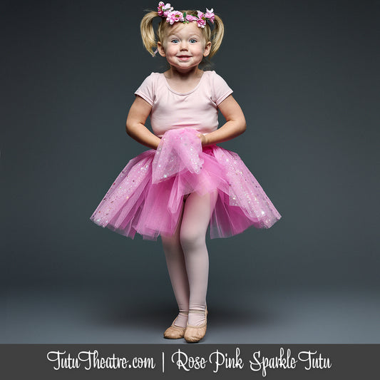 Rose Pink Sparkle Children's Tutu
