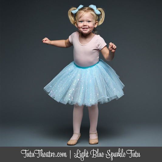 Light Blue Sparkle Children's Tutu