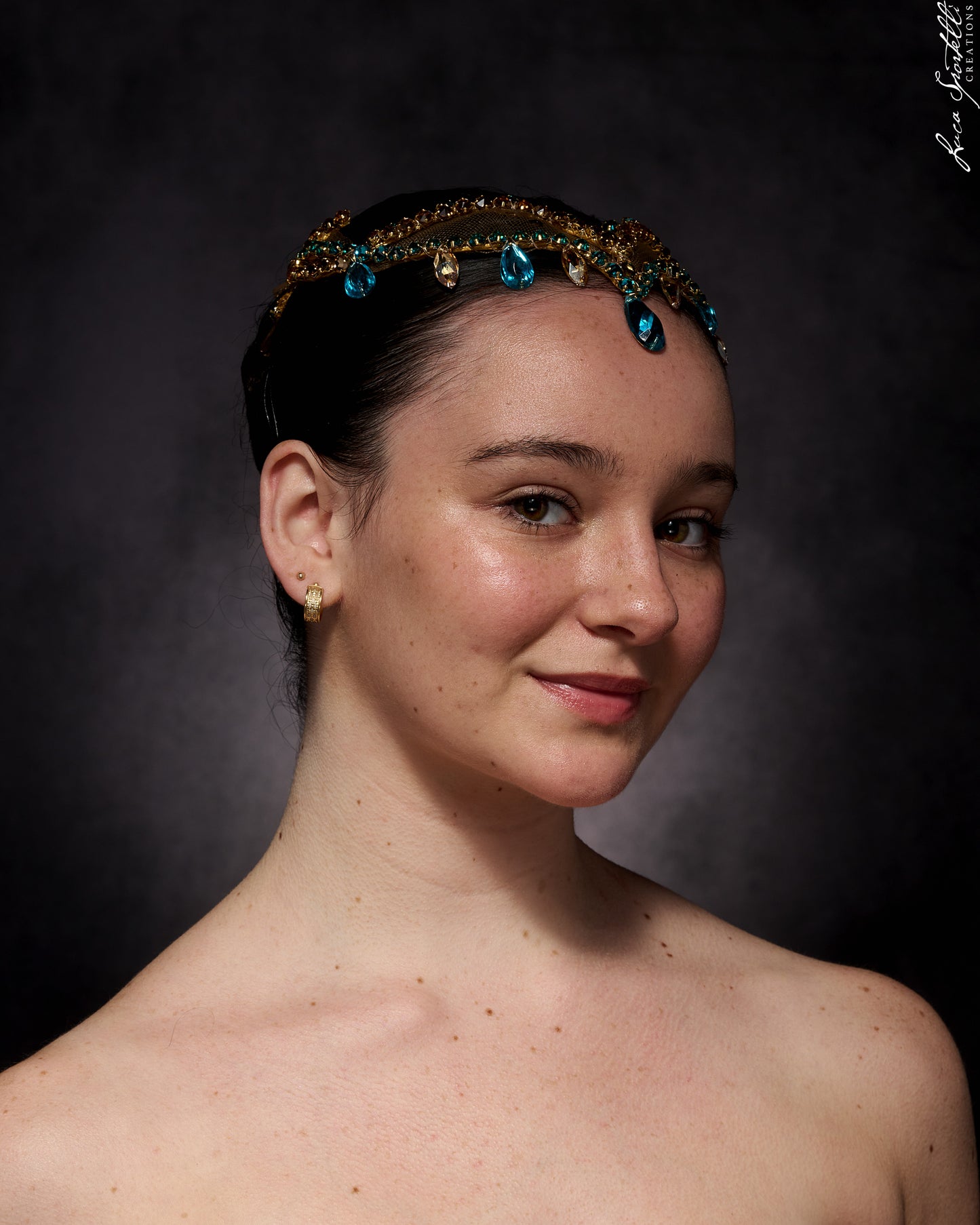 Blue Zircon Odalisque Tiara Rental