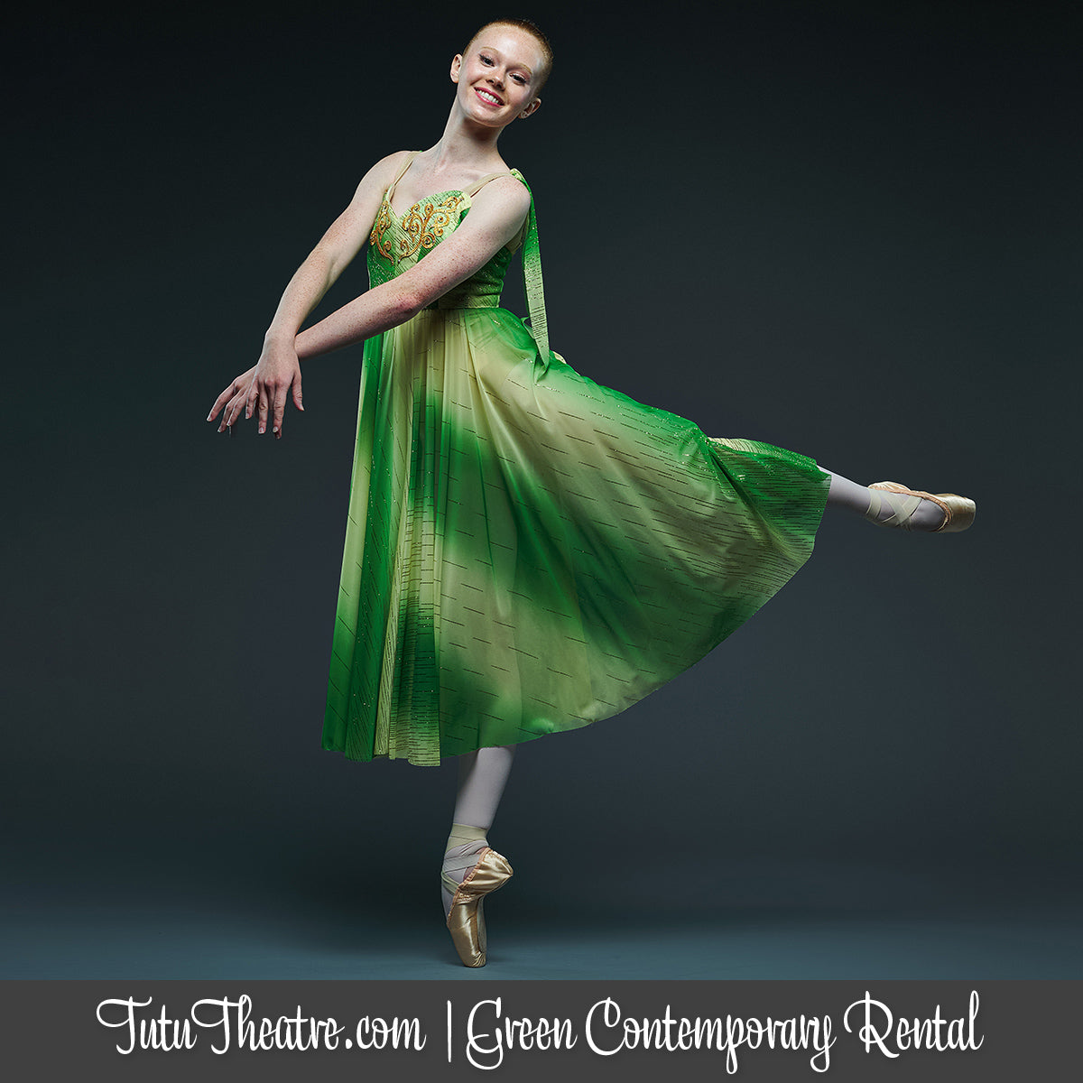 Green Contemporary Dress Rental