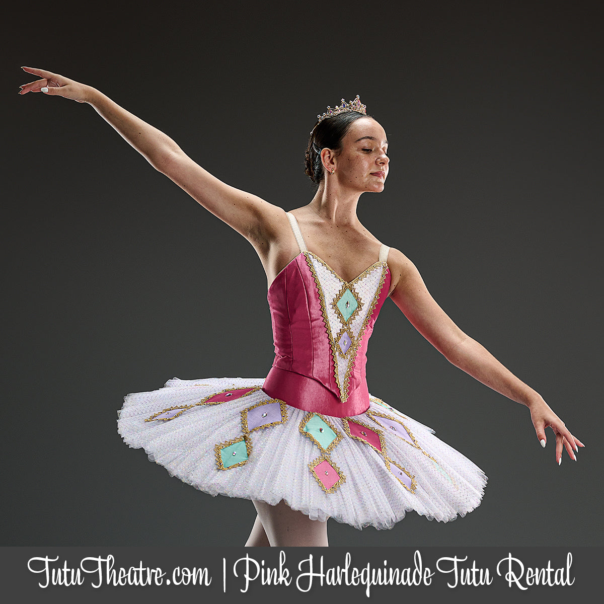 Pink Harlequinade Classical Tutu Rental