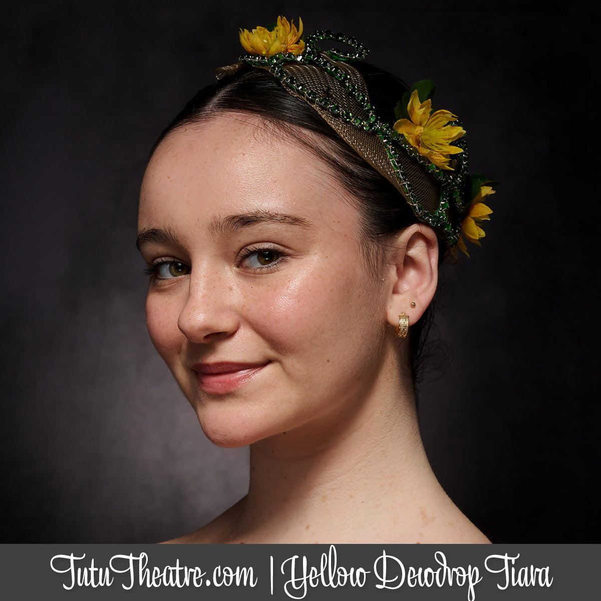 Yellow Dewdrop Tiara Rental