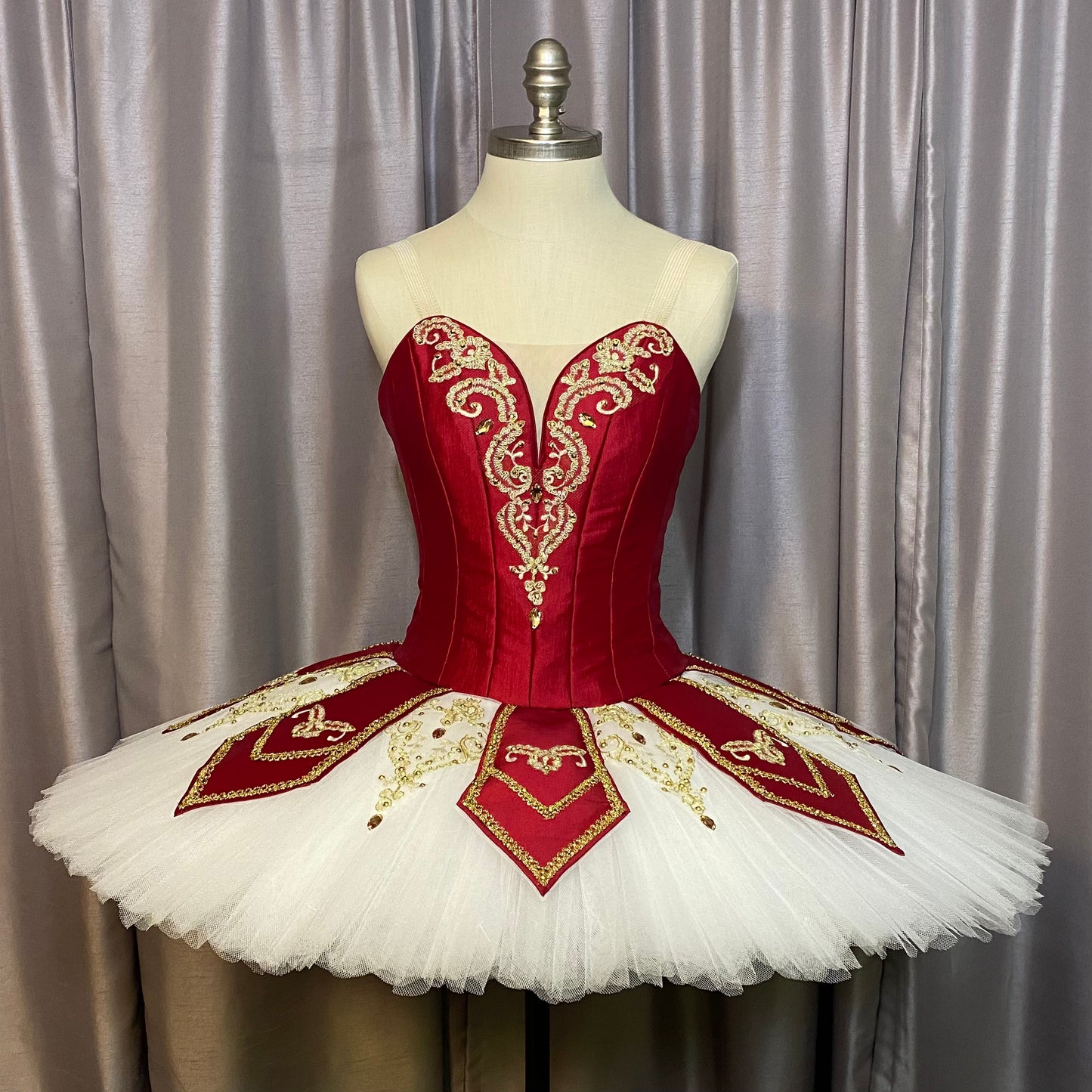 Scarlet and Gold Classical Tutu Rental