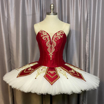 Scarlet and Gold Classical Tutu Rental