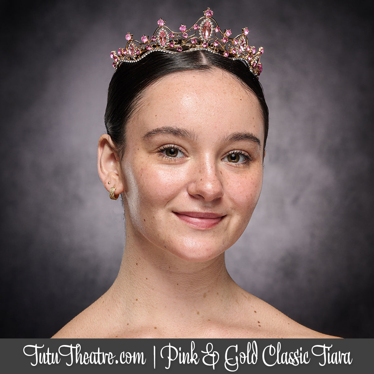 Pink and Gold Classic Tiara – Tutu Theatre