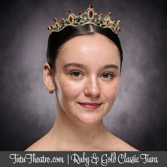 Ruby and Gold Classic Tiara