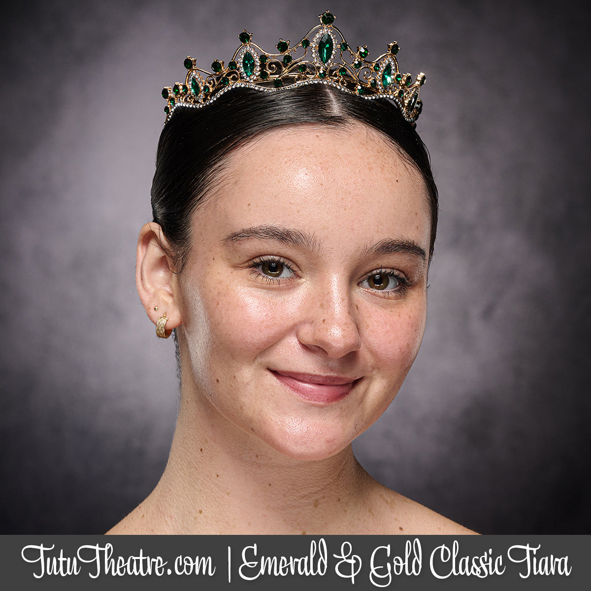 Emerald and Gold Classic Tiara – Tutu Theatre