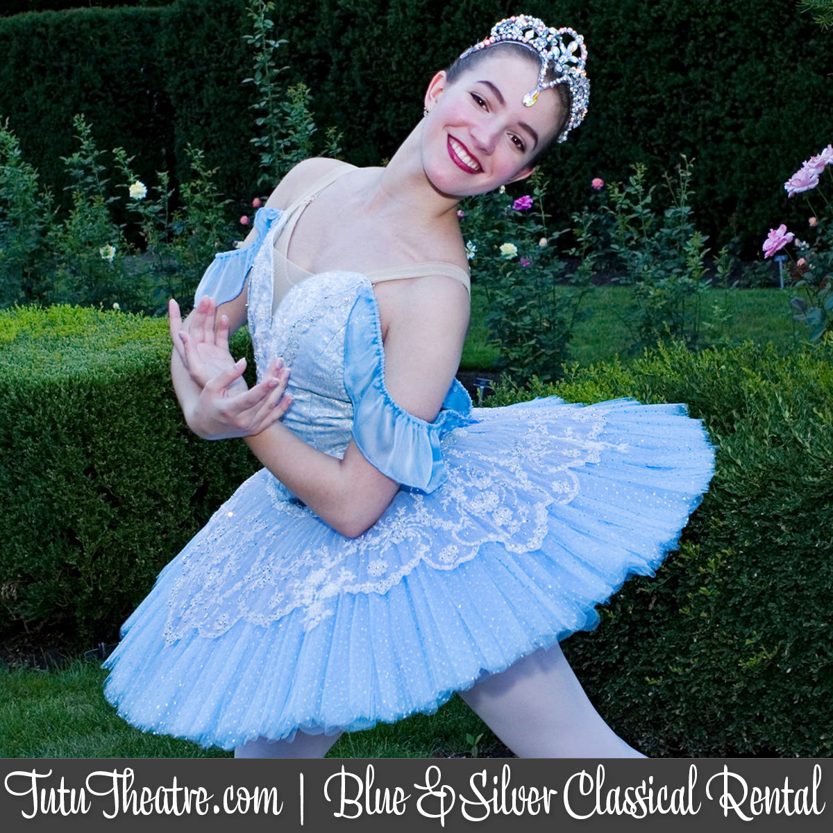 Blue and Silver Classical Tutu Rental