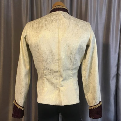 Ivory and Gold Cavalier Men’s Jacket Rental