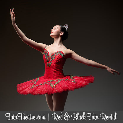 Red and Black Classical Tutu Rental