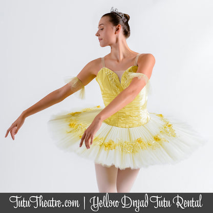 Yellow Dryad Corps de Ballet Tutu Rental
